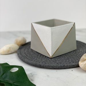 Industrial Modern Handcrafted cement planter